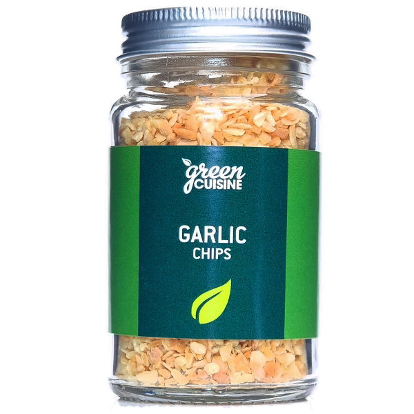 Green Cuisine 'Jars' - Garlic Chips (6x60g)