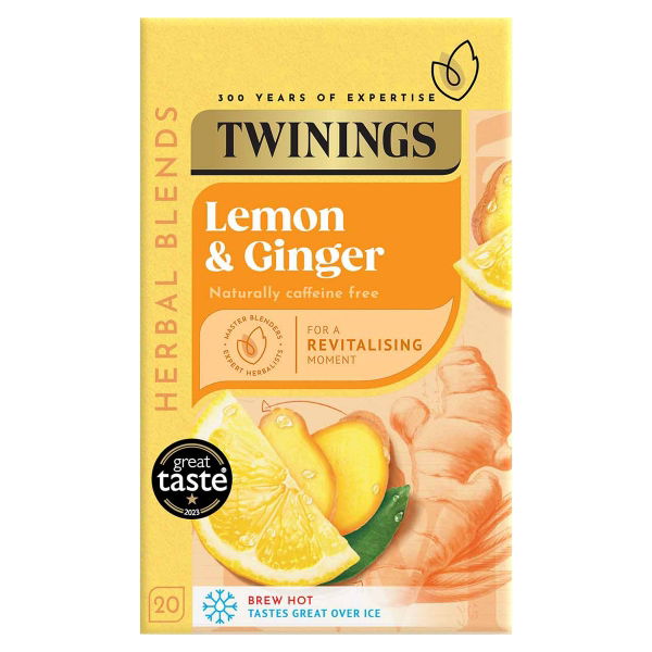 Twinings - Lemon & Ginger (4x20's)