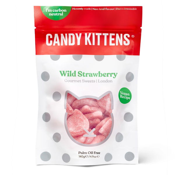 Candy Kittens - 'Wild Strawberry' Gourmet Sweets (10x140g)