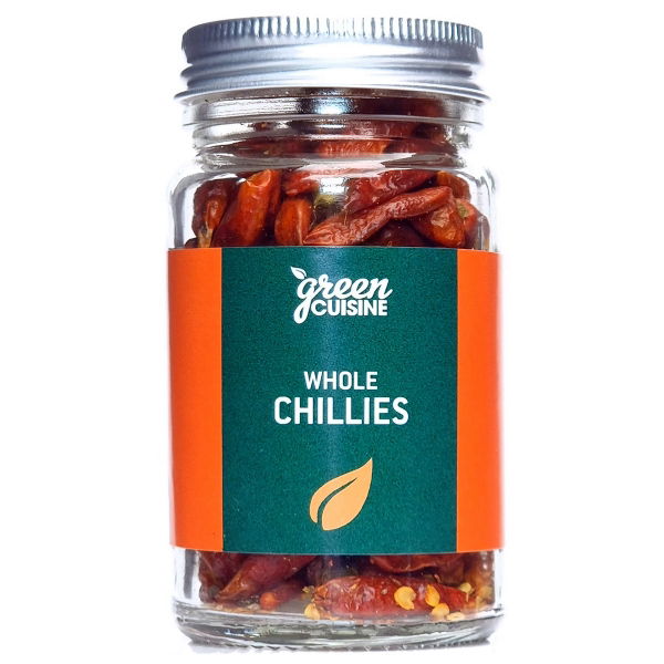Green Cuisine 'Jars' - Chillies Whole (6x20g)