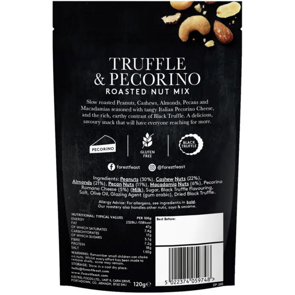 Forest Feast - Truffle & Pecorino Roasted Nut Mix (8x120g)